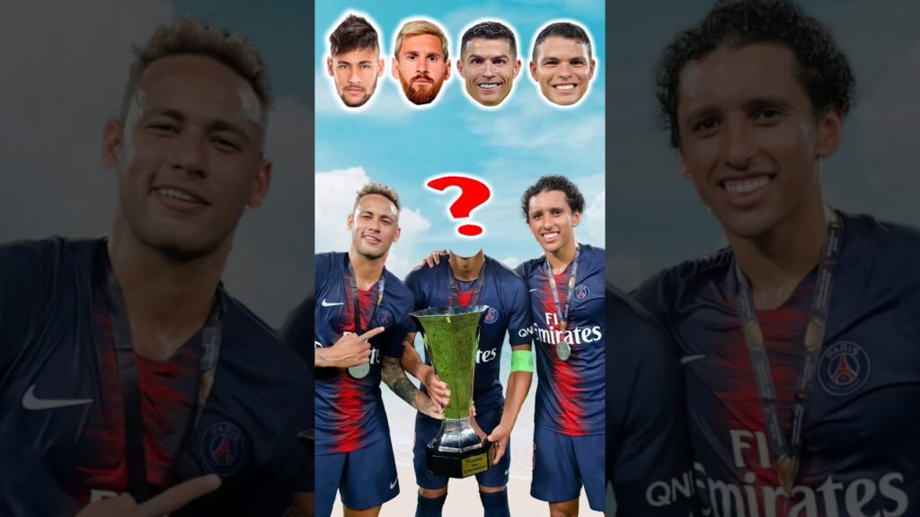 Neymar Jr, Marquinhos and mysterious football player 🔥🤔 #neymar #ronaldo #messi #marquinhos #shorts