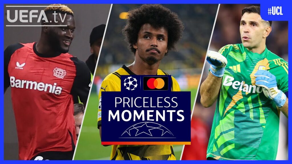 #UCL PRICELESS MOMENTS of the Week | Boniface, Adeyemi, Martínez...