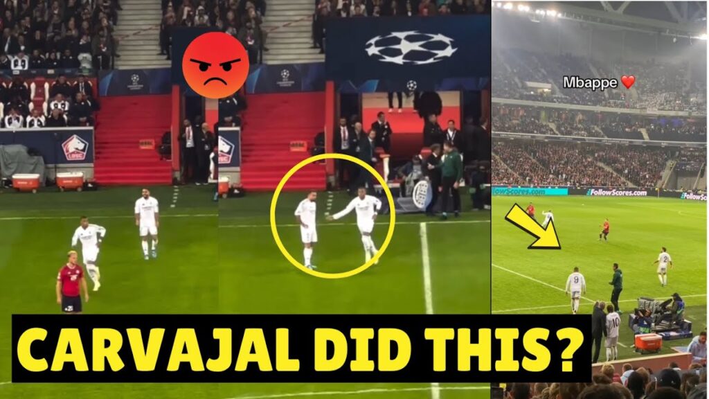 Dani Carvajal Ignores Kylian Mbappé's Handshake 💔 During Champions League Return!