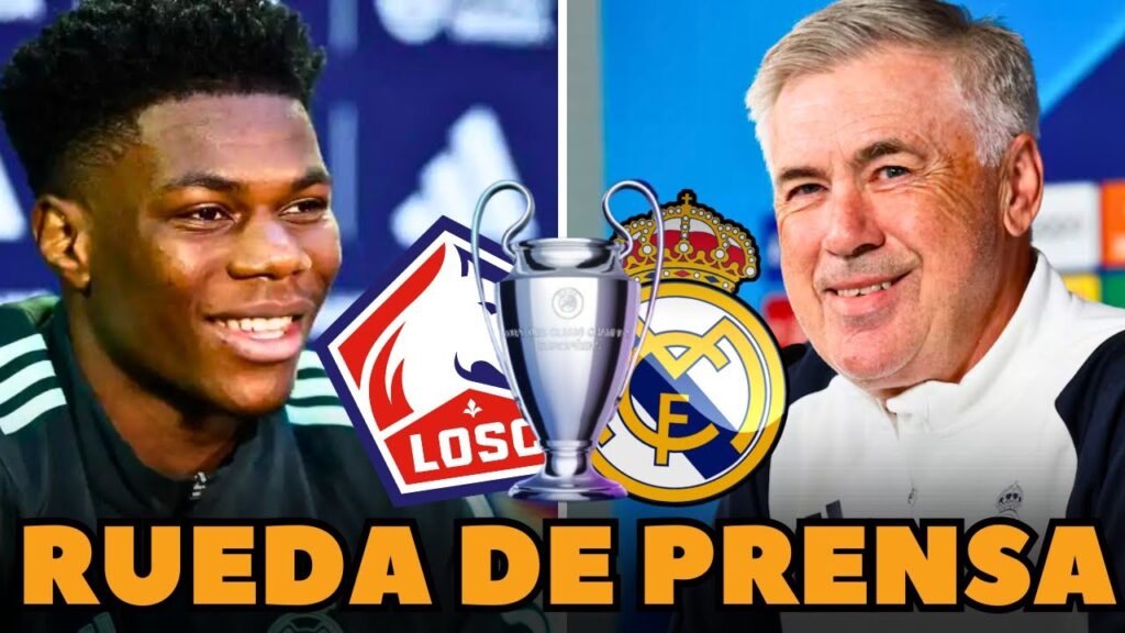 🔴🎙️EN DIRECTO RUEDA DE PRENSA CARLO ANCELOTTI  Y TCHOUAMENI | PRÉVIA LILLE - REAL MADRID