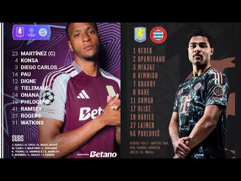 Aston Villa VS Bayern Munich - UEFA Champion League 2024/25 - BBC Radio 5 Live commentary
