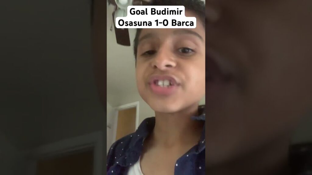 Goal Budimir! Osasuna 1-0 Barcelona