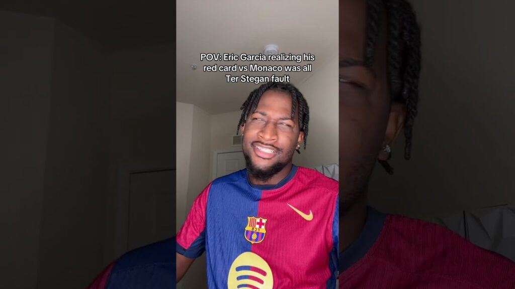 Eric garcia Red card vs Monaco