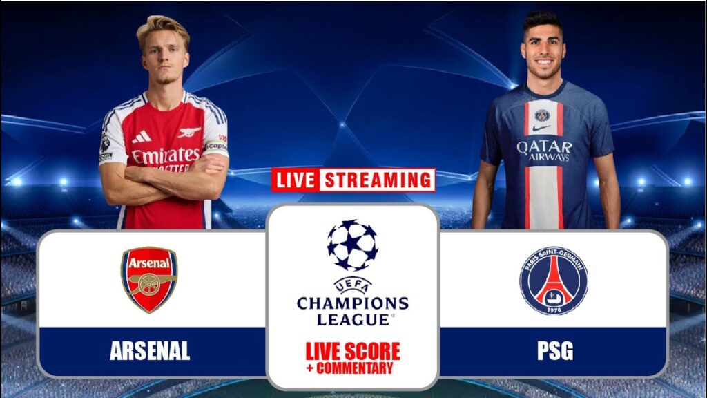 LIVE Arsenal Vs Paris Saint Germain - Champions League Round 2 2024  - Score + Commentary !!