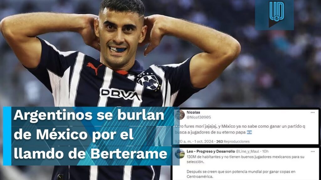Argentinos se burlan de México por la convocatoria de Germán Berterame: "Otro Funes Mori"