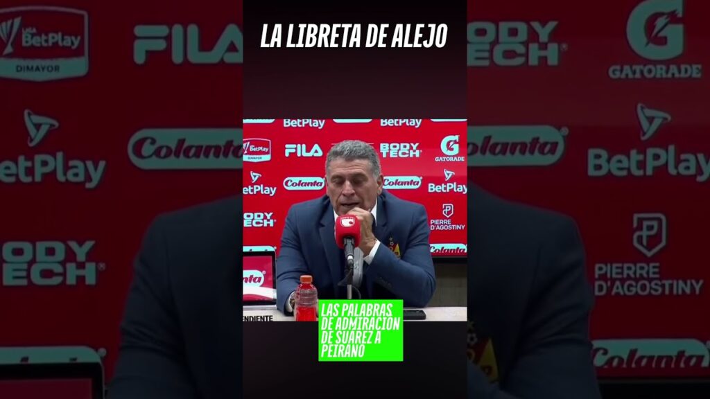 Luis Fernando Suárez técnico del Pereira y su admiración por Pablo Peirano DT del Santa Fe