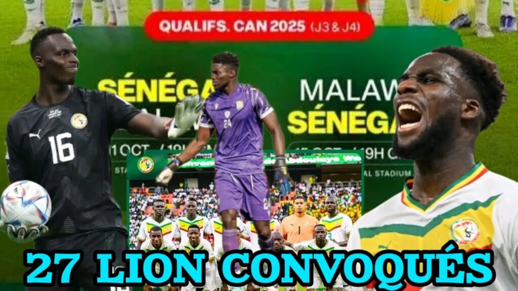 Sénégal vs Malawi : La liste des 27 « Lions » dévoilée, Krépin Diatta de retour, Cheikh lo ndoye ..