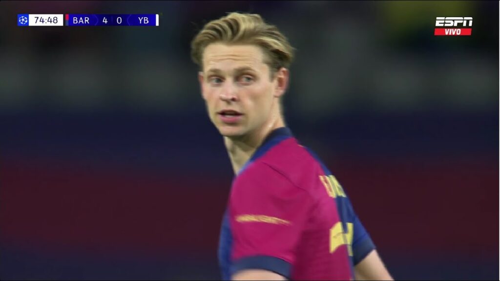 Frenkie de Jong vs Young Boys (01/10/2024) | CHAMPIONS LEAGUE
