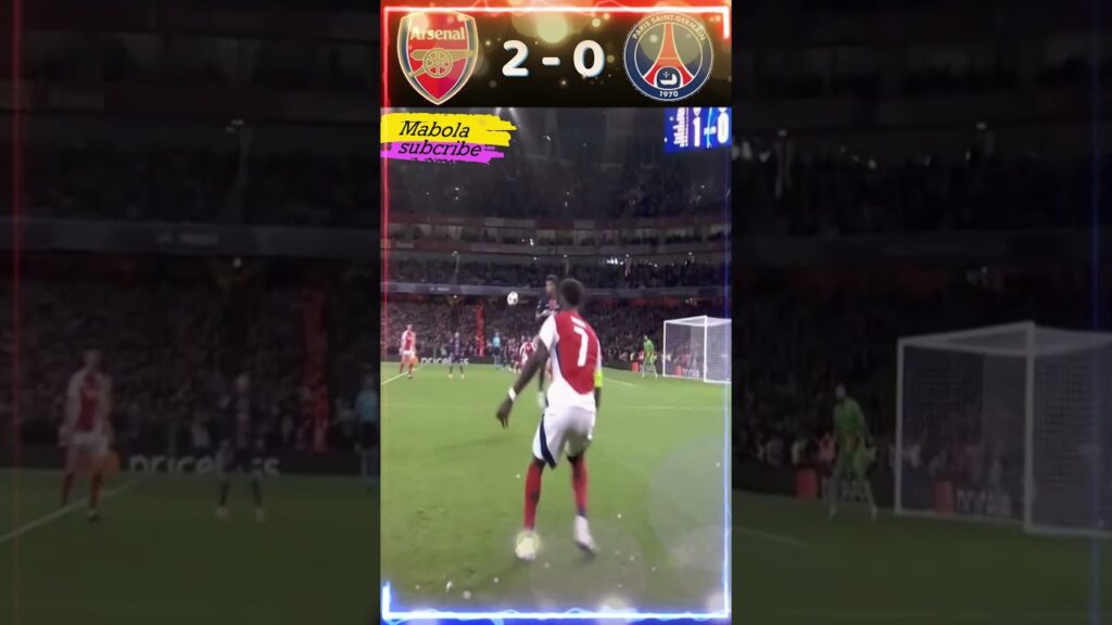 Arsenal Vs PSG (2-0) #championsleague #arsenal #thegunners #psg