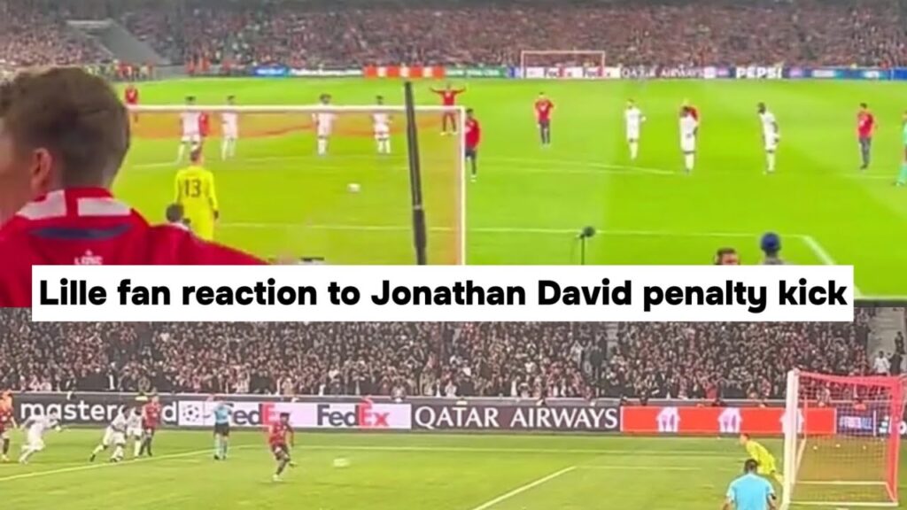 Jonathan David wining penalty goal against Real Madrid