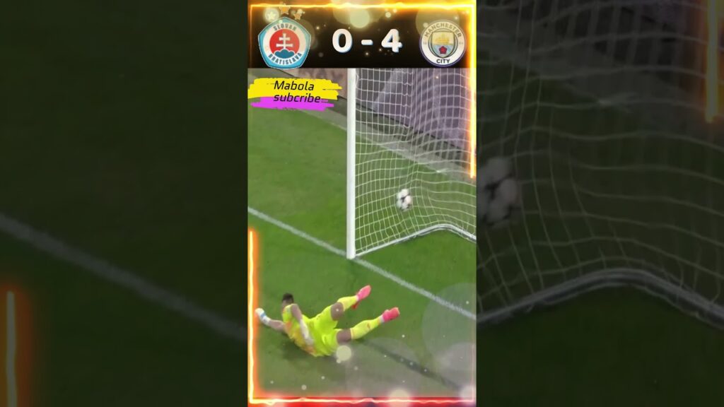 Slovan Bratislava  Vs Manchester City (0-4) #chapionsleague #manchestercity #mancity #slovakia