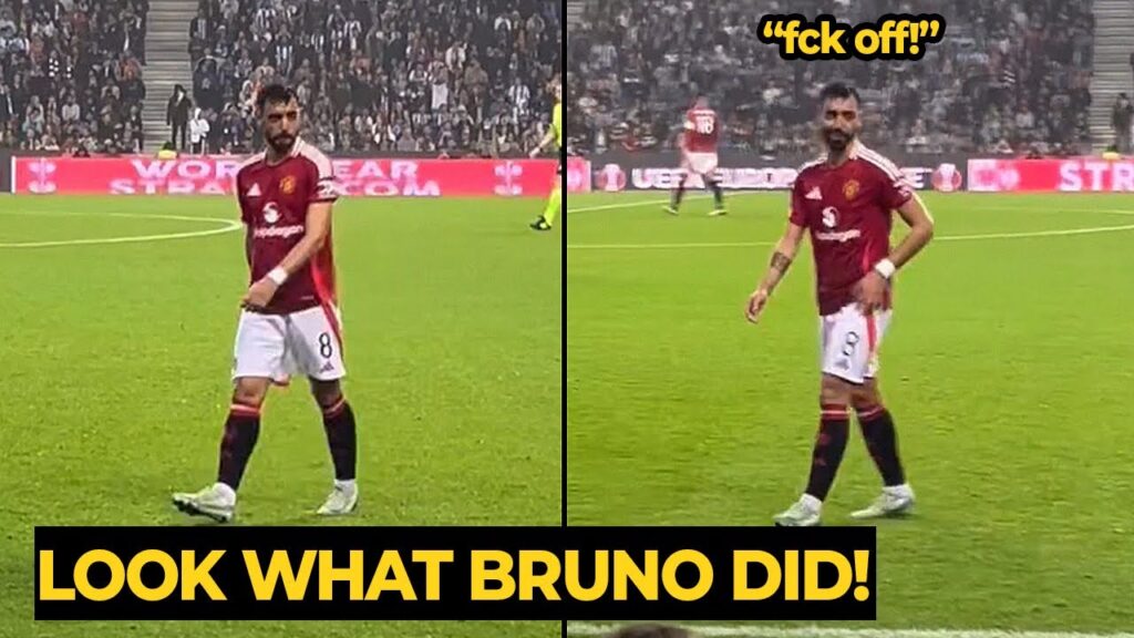 Bruno Fernandes classy response after Porto fans MOCKED him following his RED CARD | Man Utd News