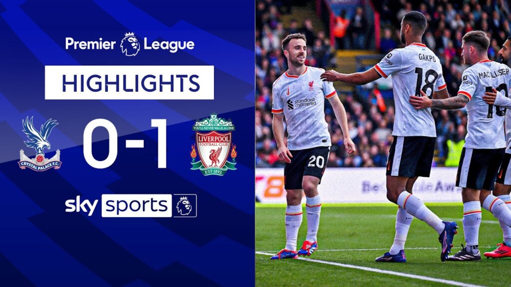 Jota goal enough as Reds remain top! 🔝 | Crystal Palace 0-1 Liverpool | Premier League highlights