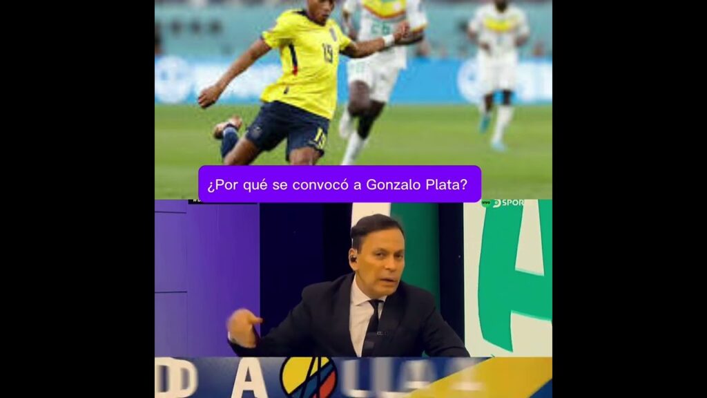 ¿Por qué se convocó a  Gonzalo Plata?