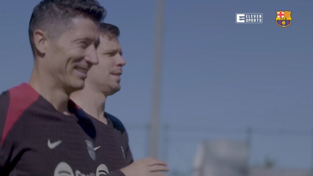 PIERWSZY TRENING WOJCIECHA SZCZĘSNEGO W FC BARCELONIE