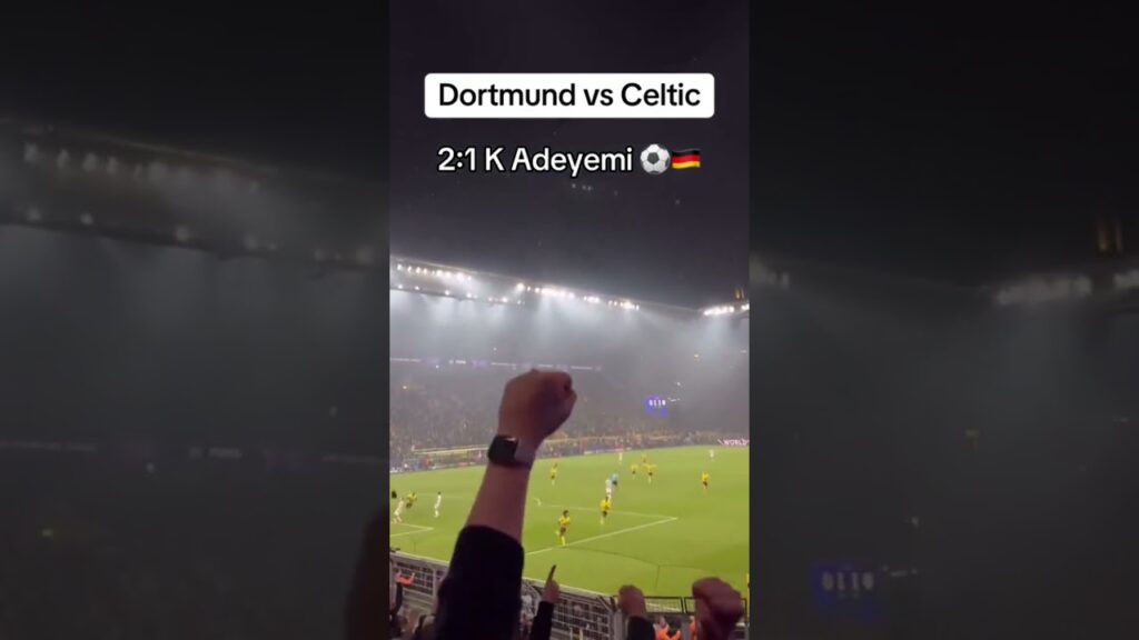 Dortmund vs Celtic 2:1 Karim Adeyemi Champions league #bvb #dortmund #championsleague #adeyemi