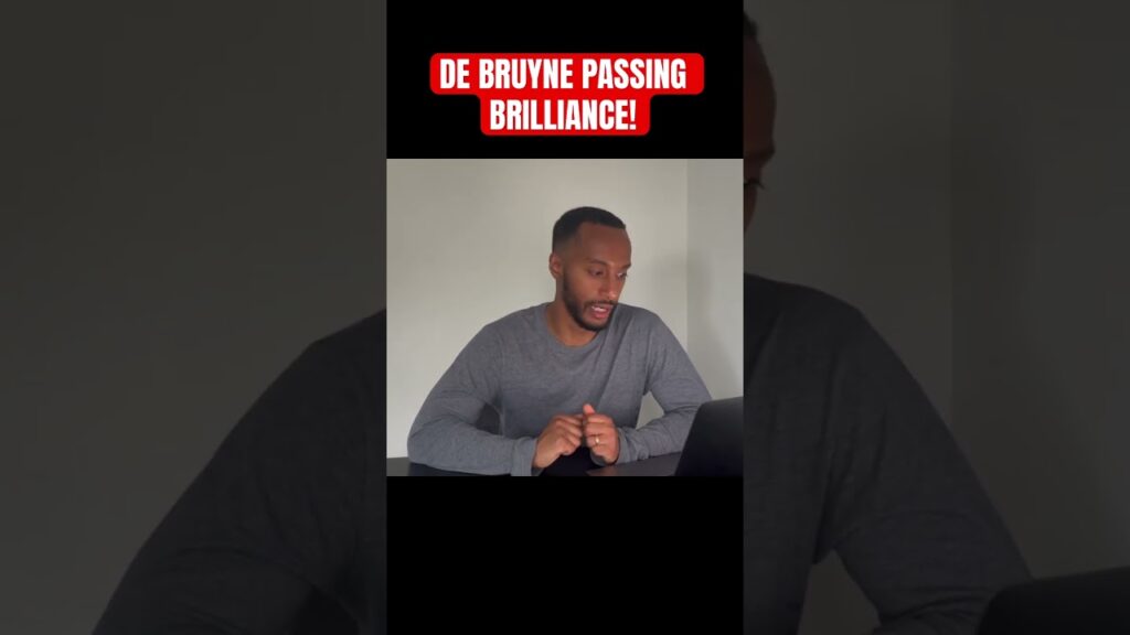 Kevin De Bruyne UNBELIEVABLE technique and vision! #footballshorts #mancity #footballanalysis