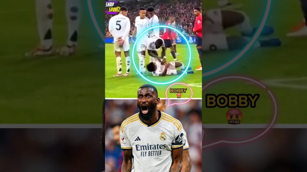 Antonio Rüdiger tells Endrick: Remove your Hand 🤣#shorts #football #soccer #rudiger #realmadrid