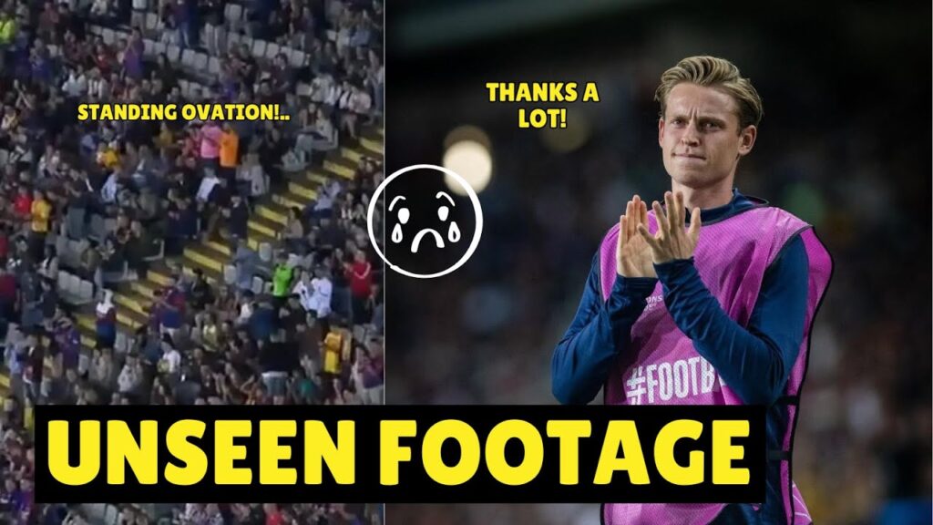 HEARTFELT MOMENT💖 Frenkie de Jong Receives Standing Ovation from Barcelona Fans