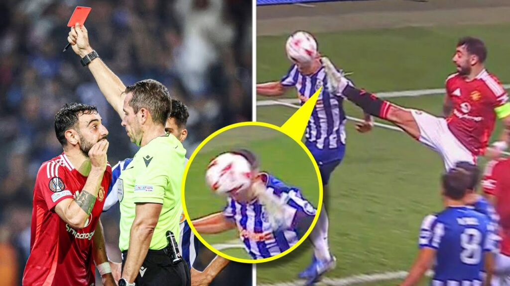 Bruno Fernandes Red Card against Porto 😳