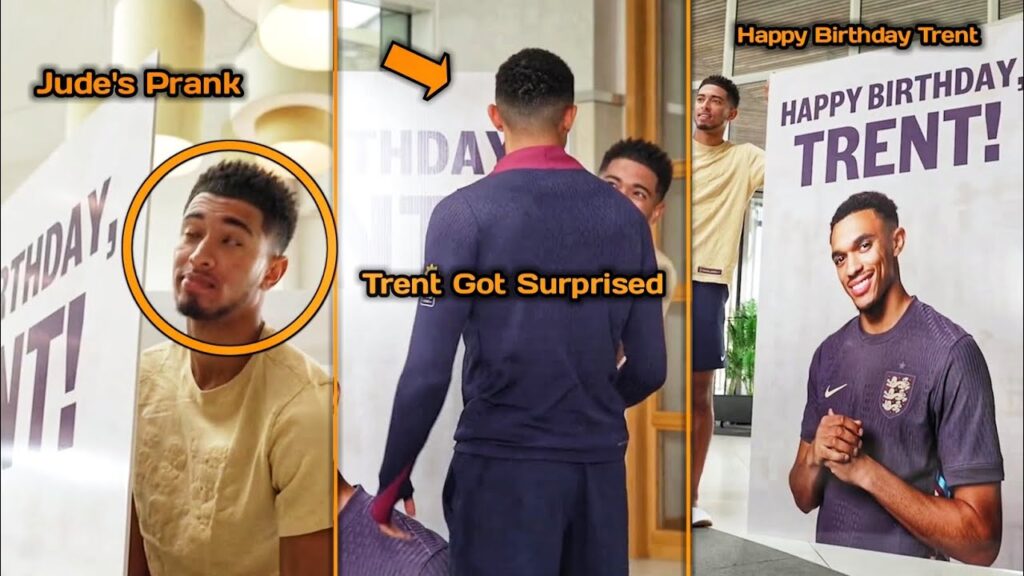 Jude Bellingham Pranks Trent Alexander Arnold On His 26th Birthday