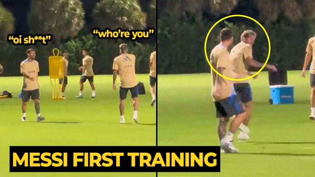 De Paul funny welcomed MESSI during Argentina's first training in Miami | Football News Today