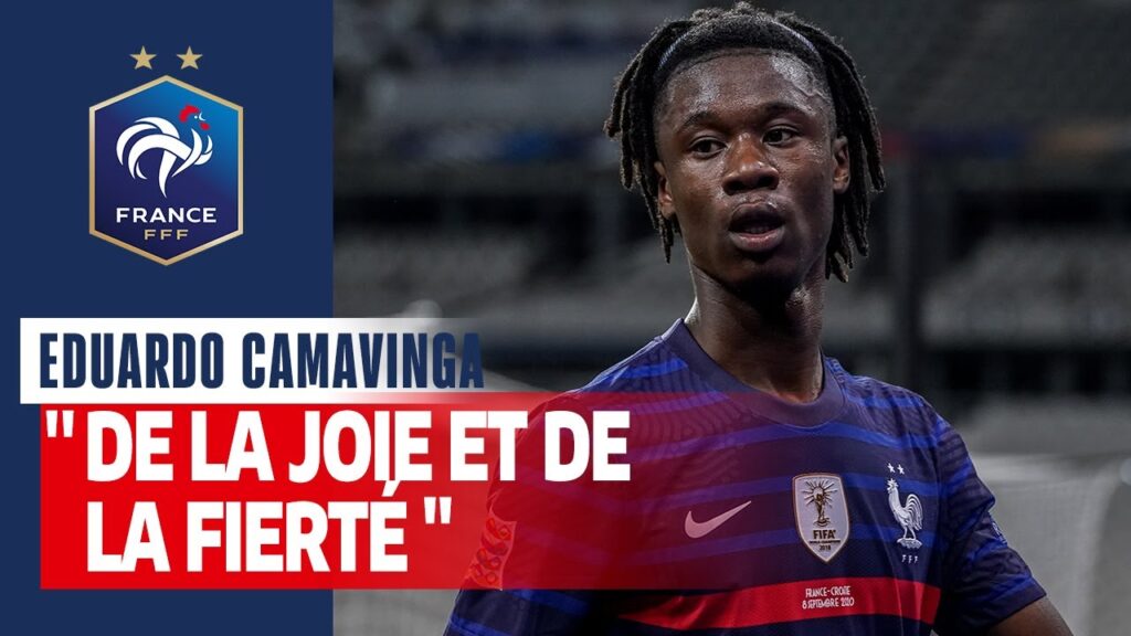 La réaction d’Eduardo Camavinga, Equipe de France I FFF 2020 La réaction d'Eduardo Camavinga, Equipe de France I FFF 2020