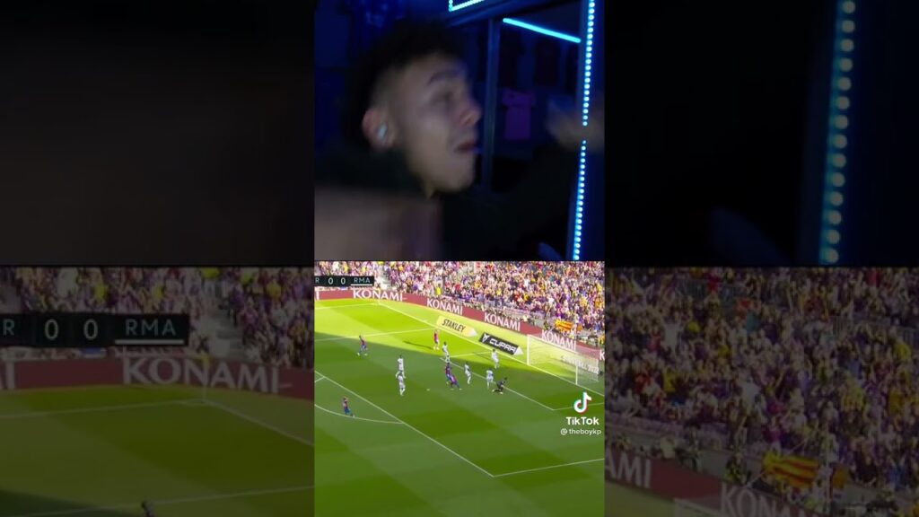 Sergiño Dest Misses Open Goal vs Real Madrid Fan Reaction #shorts