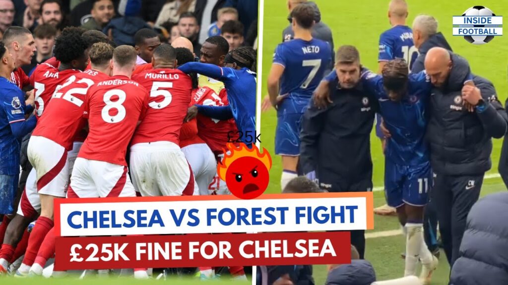 🔵Chelsea Players vs Nottingham Forest Players' FIGHT! 🤬20 MEN BRAWL!