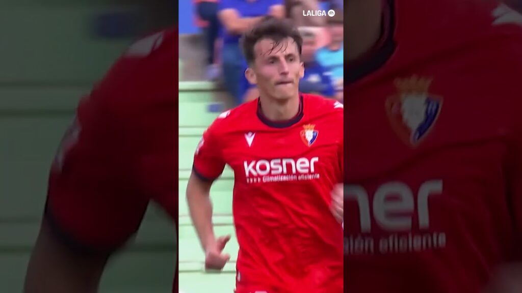 El gol de Ante Budimir contra el Getafe. #shorts #LALIGAHighlights @LaLiga #osasuna #budimir