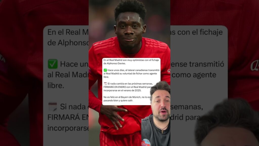 Alphonso Davies cerca. #futbol #realmadrid #alphonsodavies
