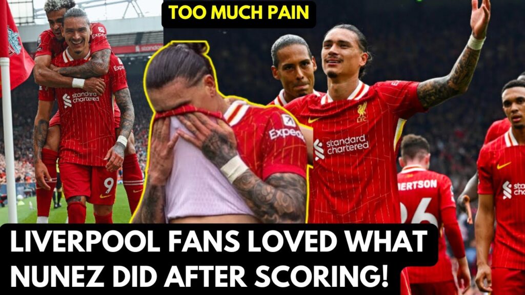 Liverpool fans loved this emotional footage of Darwin Nunez after scoring a stunner!