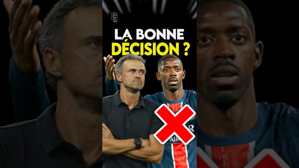 😳Luis Enrique va-t-il TROP LOIN avec Dembele ?!🎤 #microtrottoir #football #shorts #dembele