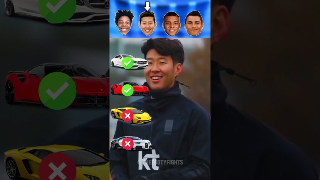 Ronaldo👑 vs Mbappe⚡️ vs. Heung-Min Son😎 vs IShowSpeed😂