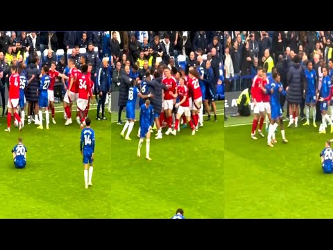 Neco Williams bad tackelon Cucurella that was suppose to be a strayed card .Levi Colwill defend