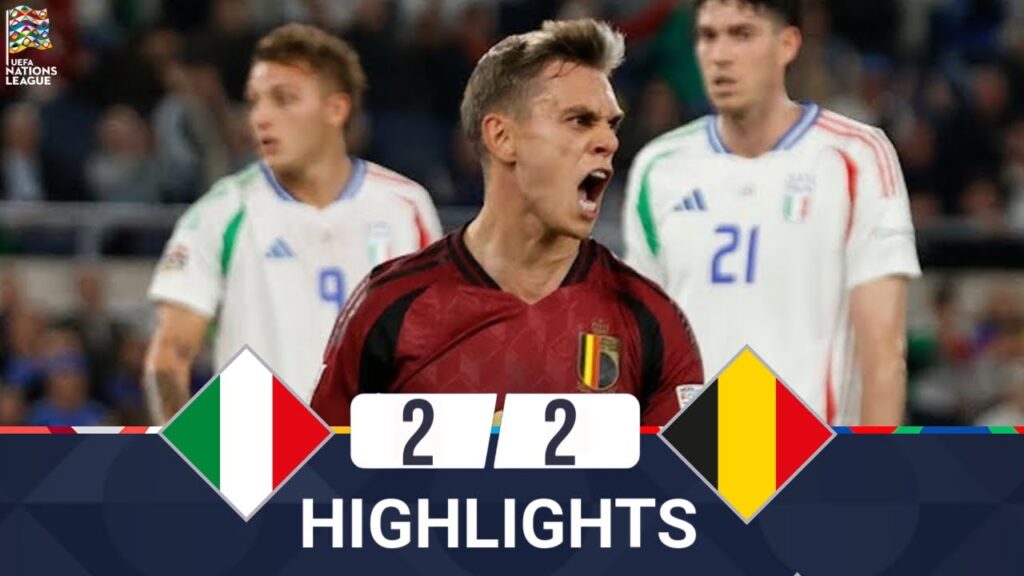 Italy vs Belgium | 2-2 | Highlights | UEFA Nations League 2024-25