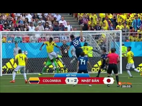 HIGHLIGHT WORLD CUP 2018 COLOMBIA VS JAPAN : THẺ ĐỎ VÀ PENALTY