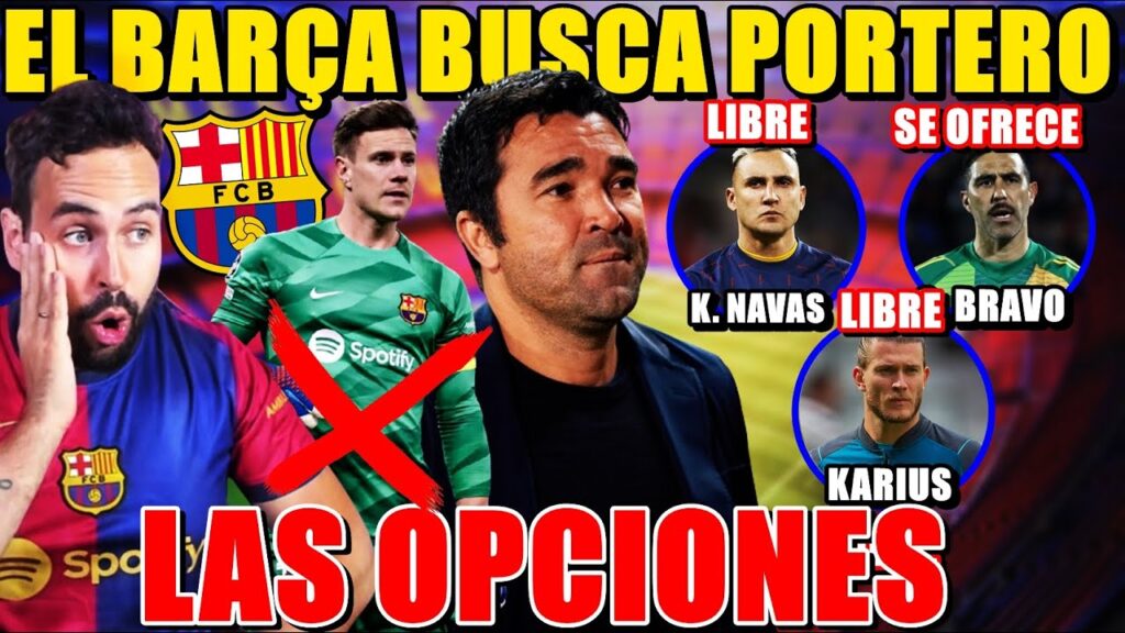 🚨¡El BARÇA BUSCA PORTERO! BRAVO se OFRECE, KEYLOR NAVAS LIBRE, KARIUS... TODAS las OPCIONES