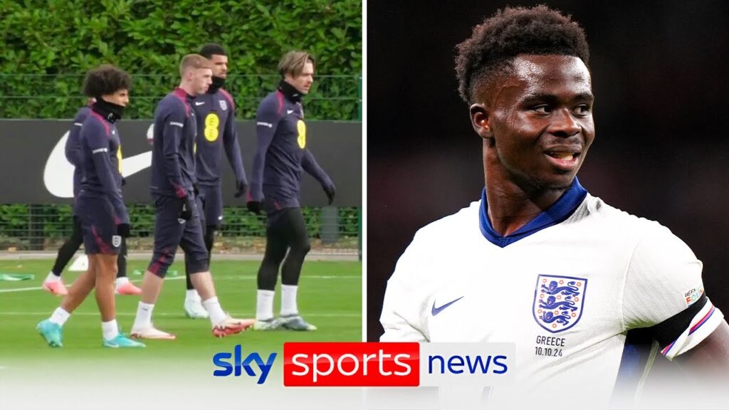Bukayo Saka leaves England camp as Harry Kane and Jack Grealish take part in training
