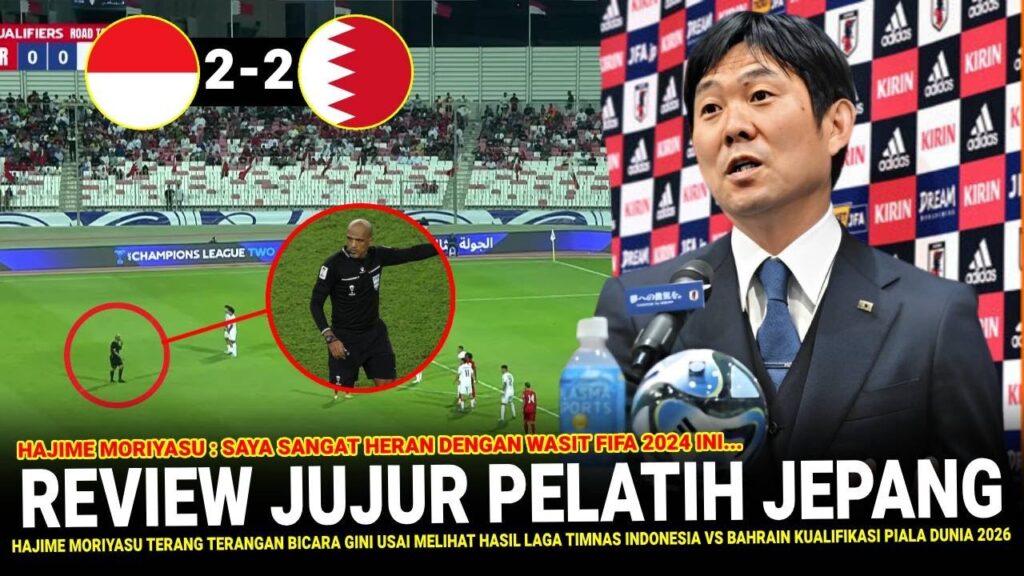 🔴 PERNYATAAN JUJUR JEPANG !! Hajime Moriyasu TERANG TERANGAN Ngomong Gini Usai Indo Di Curangi Wasit