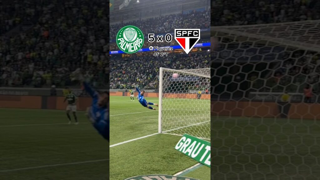 OS GOLS DA GOLEADA DO PALMEIRAS🔥🔥 Palmeiras 5 x 0 Sao Paulo!!! #shortsfutebol