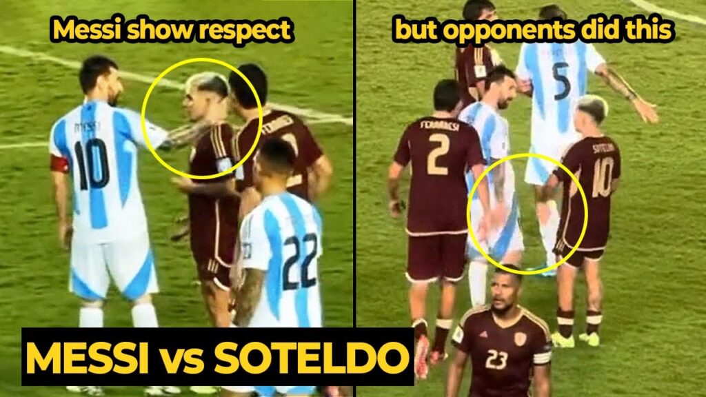 Messi shows his RESPECT but the Venezuelan players hit MESSI like this... | Football News Today