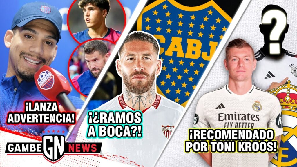 Ronald Araujo ADVIERTE a Iñigo y Cubarsí🚨|Plan BOCA x Sergio Ramos🤔|KROOS recomienda fichaje Madrid