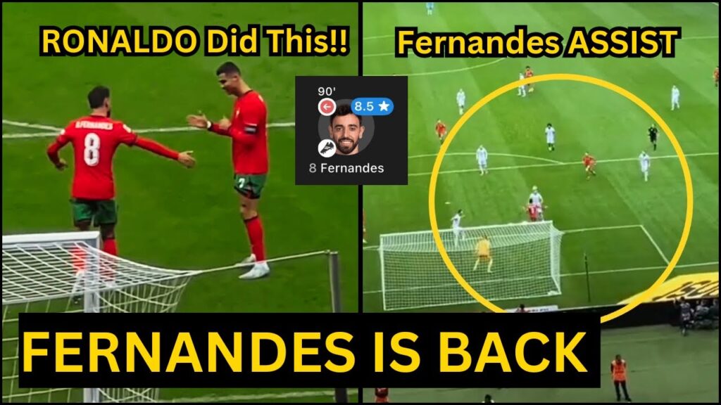 Ronaldo PRAISED Bruno Fernandes after Crazy Assist & MOTM PERFORMANCE in PORTUGAL win vs POLAND