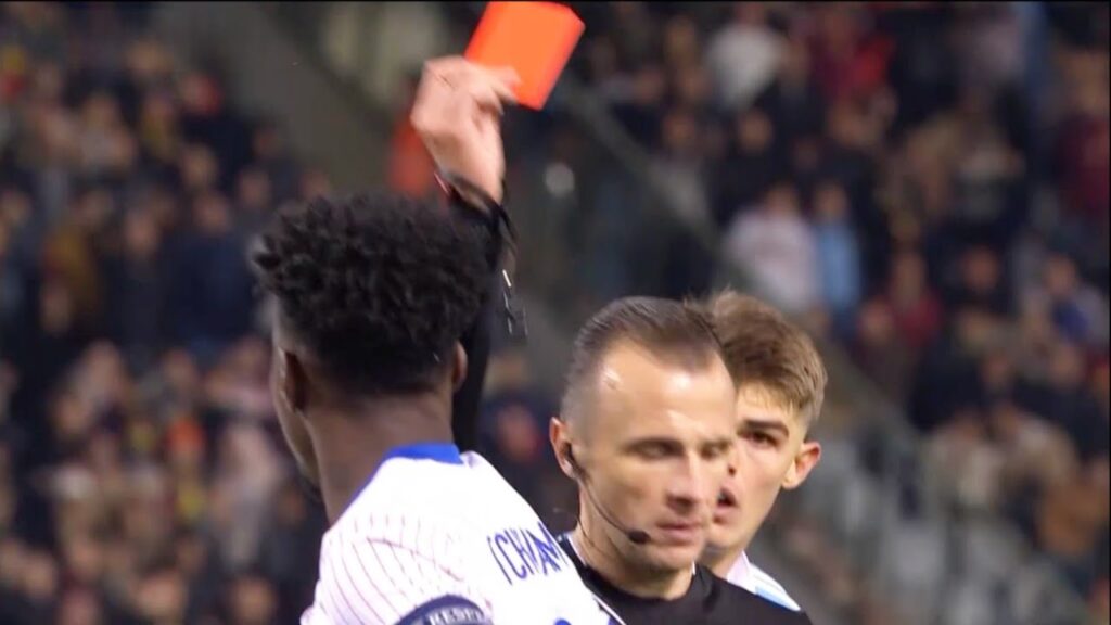 Aurélien Tchouaméni Red Card vs Belgium, Belgium vs France UEFA Nations League Highlights 2024