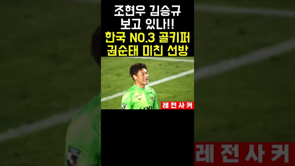조현우 김승규 아니면 현 국대 주전 골키퍼!! #shorts #short #shortvideo #쇼츠 #권순태  #조현우 #korea #한국 #soccer #football #축구