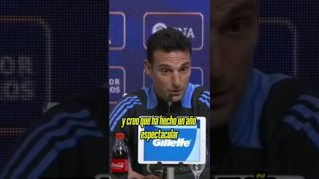 "LO MERECE MÁS QUE NADIE": Scaloni sobre Lautaro Martínez y el Balón de Oro | #Shorts