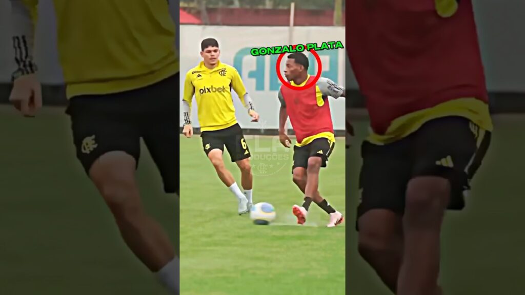 GONZALO PLATA VEM SENDO o DESTAQUE nos TREINOS do FLAMENGO!😱🖤❤️ #flamengo #mengão #shorts #crf #fla
