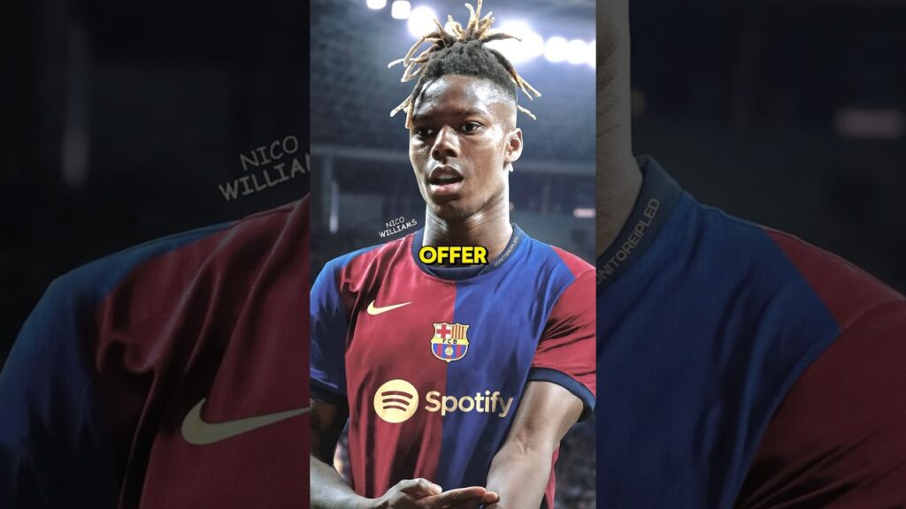 Nico Williams Is Narrowing Down His Options!🔵🔴 #barcelona #shorts #youtubeshorts