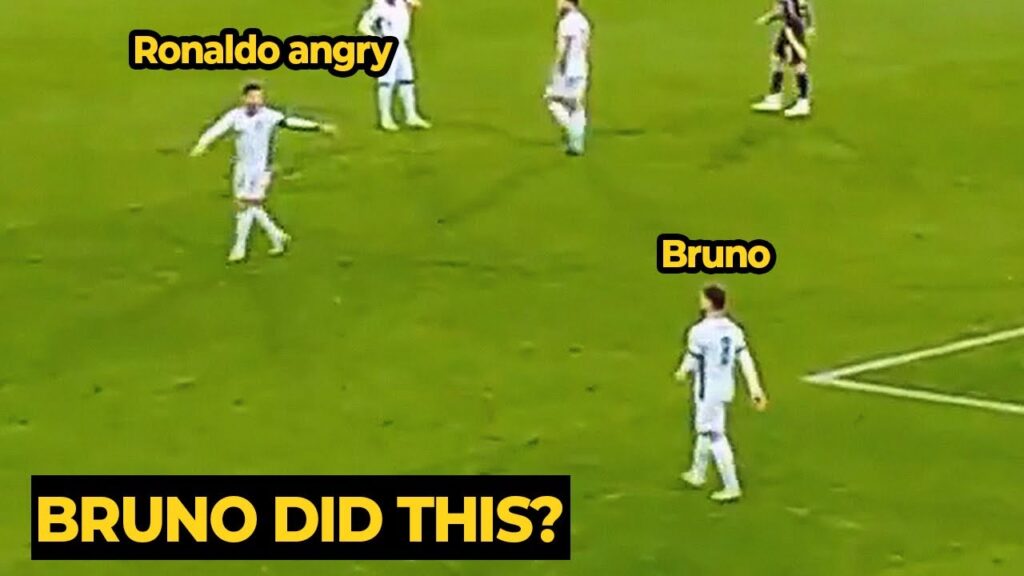 Bruno Fernandes classy reaction after Ronaldo was ANGRY following Portugal's draw against Scotland